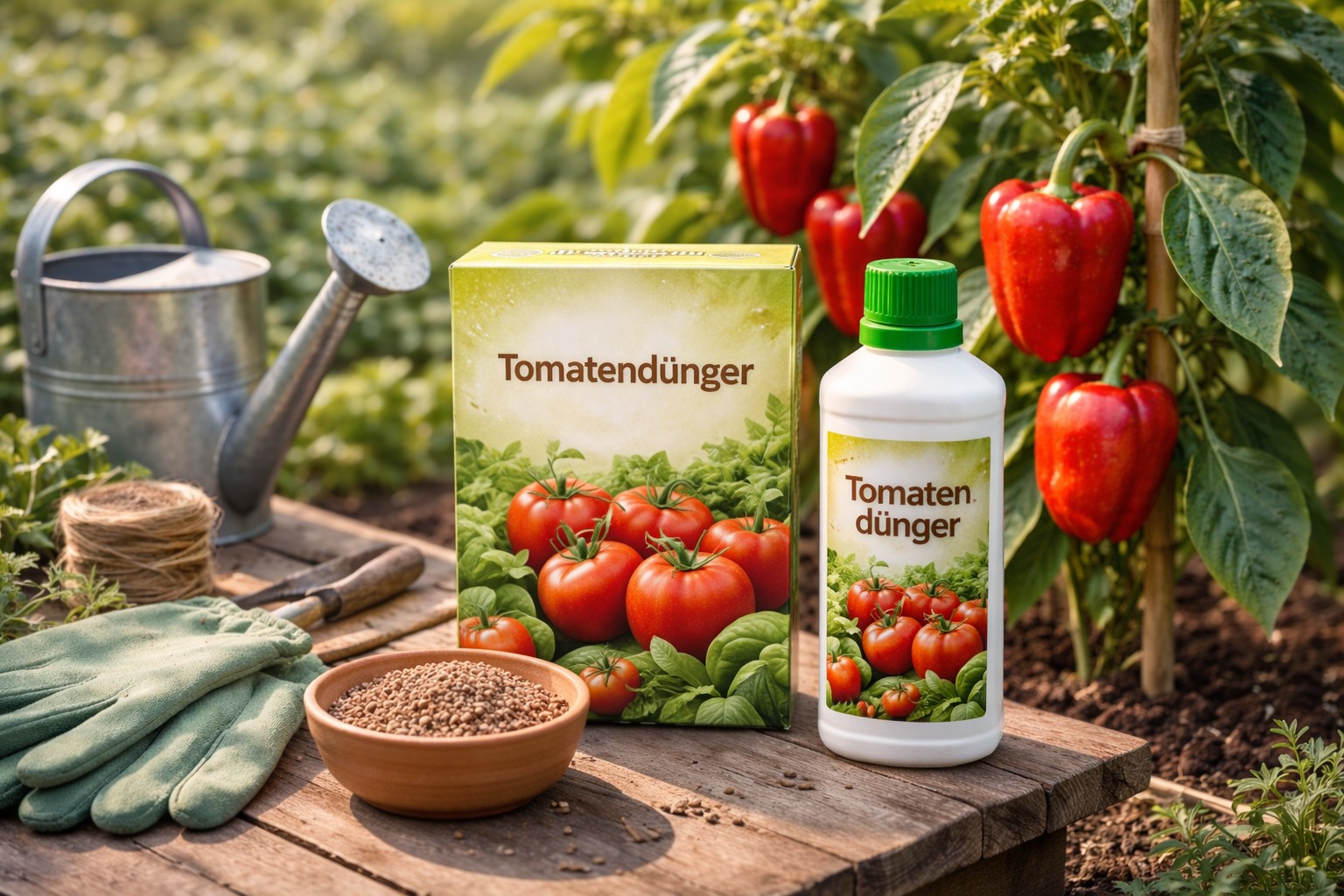 Tomatendünger für Gemüse im Garten oder Gewächshaus