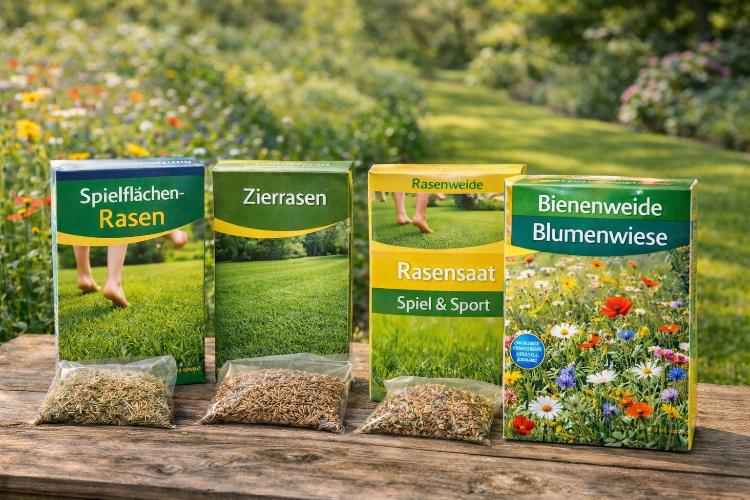 Samenmischung für eine Blumenwiese im Garten