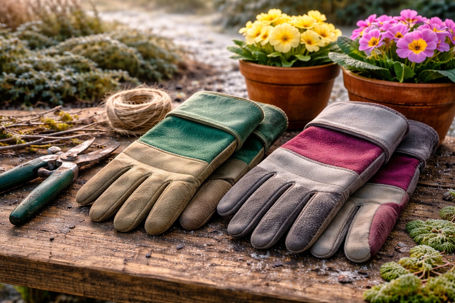 Robuste Gartenhandschuhe für Schnitt- und Pflegearbeiten