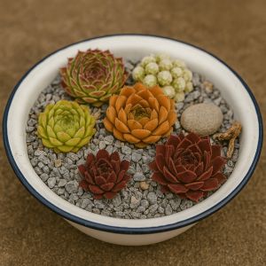 Gestaltungsidee mit Semperviven
