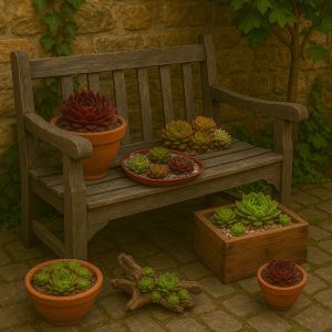 Gestaltungsidee mit Semperviven