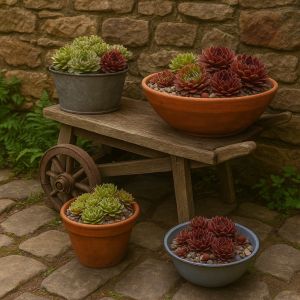 Gestaltungsidee mit Semperviven