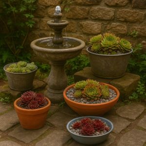 Gestaltungsidee mit Semperviven