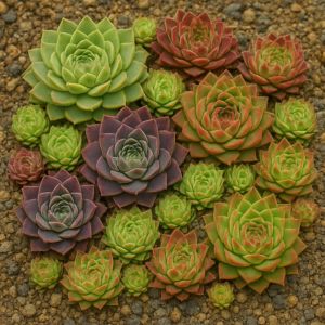 Gestaltungsidee mit Semperviven