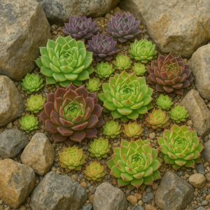 Gestaltungsidee mit Semperviven