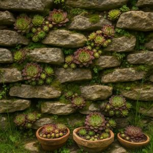 Gestaltungsidee mit Semperviven
