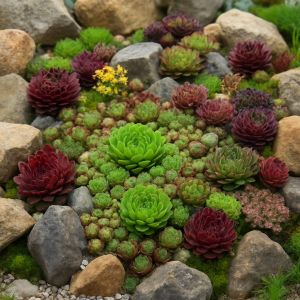 Gestaltungsidee mit Semperviven