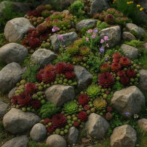 Gestaltungsidee mit Semperviven