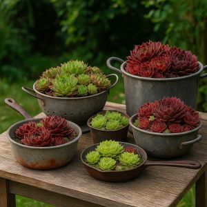 Gestaltungsidee mit Semperviven