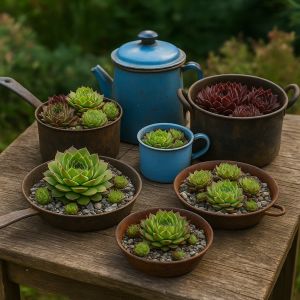 Gestaltungsidee mit Semperviven