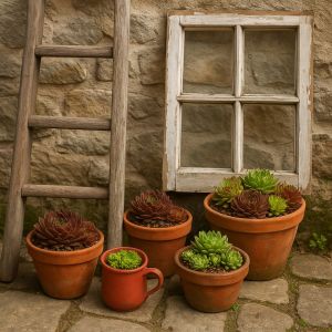 Gestaltungsidee mit Semperviven