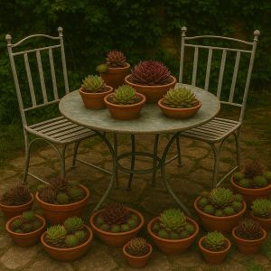 Gestaltungsidee mit Semperviven