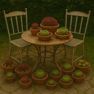 Gestaltungsidee mit Semperviven