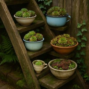 Gestaltungsidee mit Semperviven