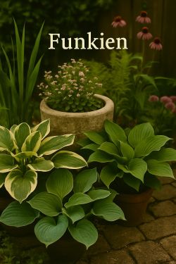 Funkien im Schattenbeet