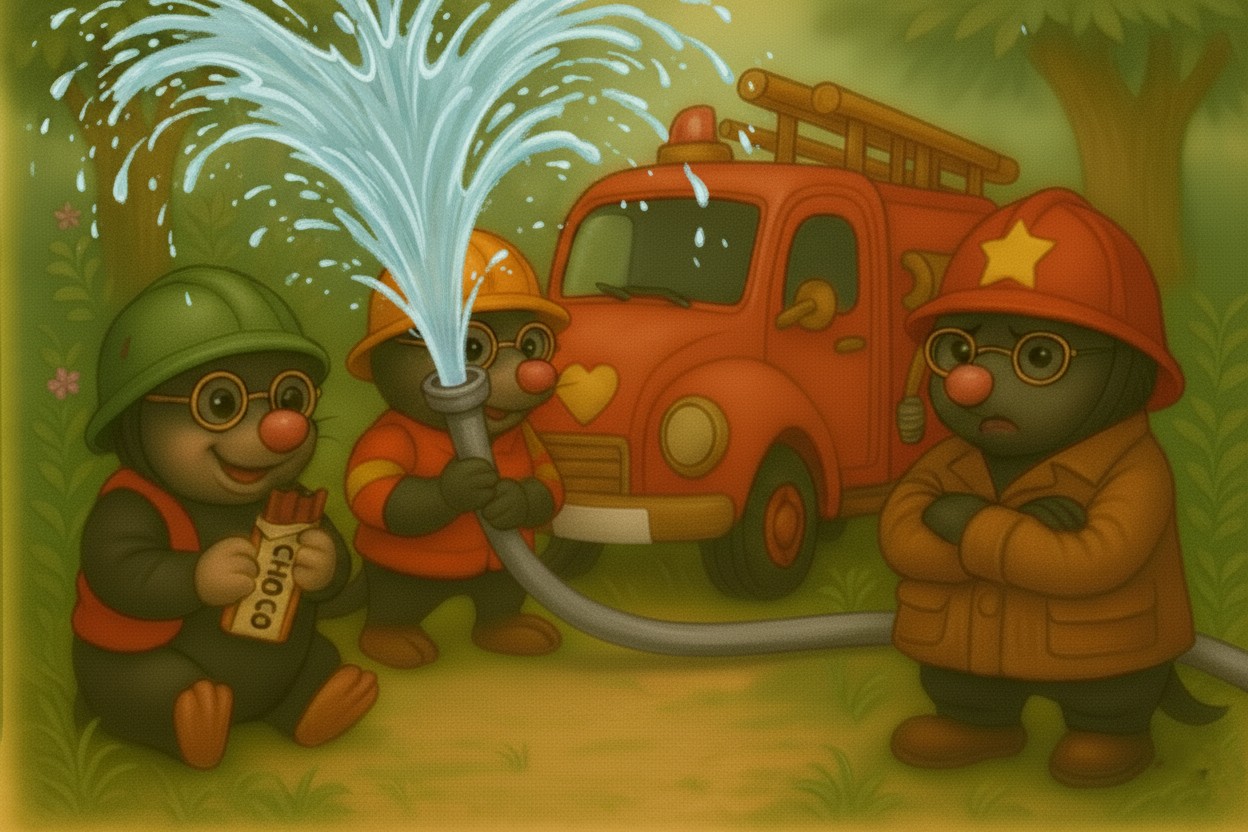 Geschichte 2 – Die Maulwurf-Feuerwehr – zweite Szene